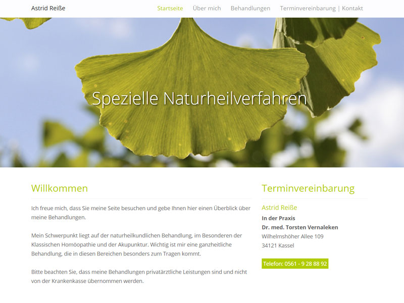 Webdesign Astrid Reiße in Kassel