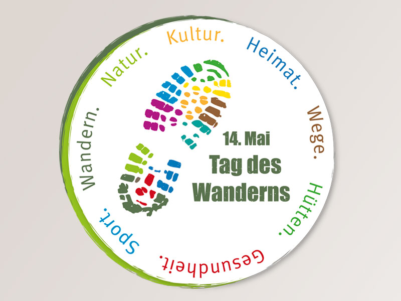 Corporate Design Tag des Wanderns