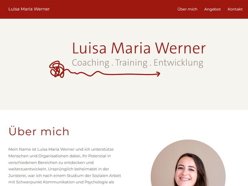Webdesign Luisa Maria Werner in Kassel