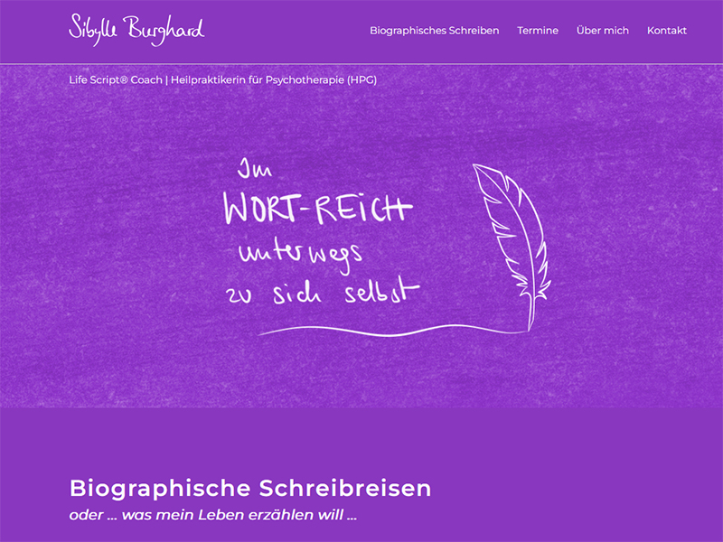 Webdesign Sibylle Burghard, Kassel