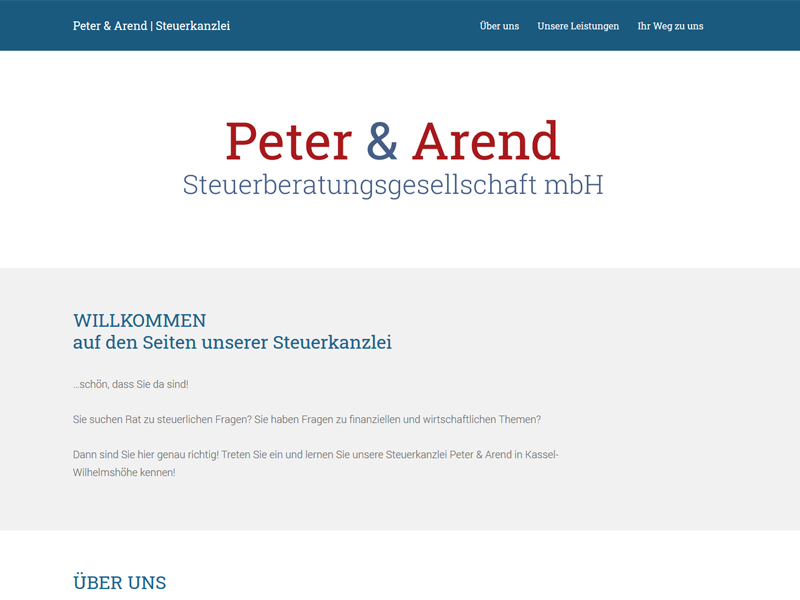 Webdesign Peter & Arend in Kassel